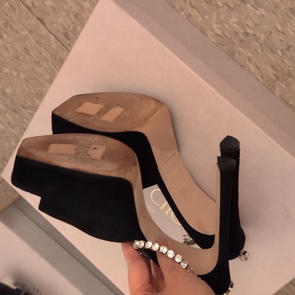 Jimmy Choo Saeda 125 Embellished Open Toe Sandal - Picture 2 of 4